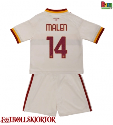 AS Roma Donyell Malen #14 Borta Kläder Barn 2026-27 Kortärmad (+ Korta byxor)